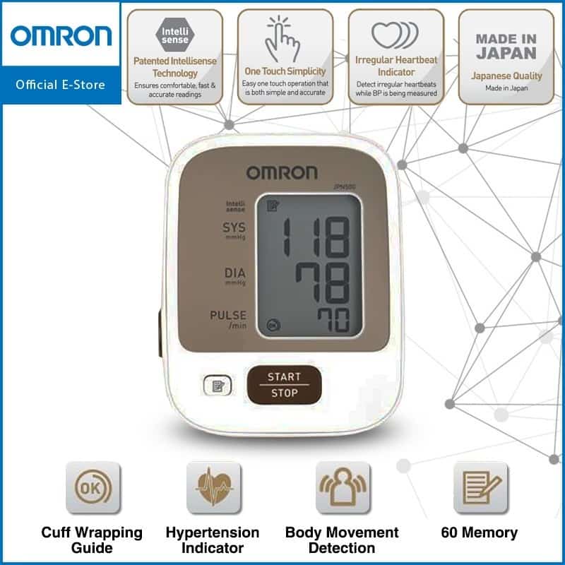 OMRON Automatic Blood Pressure Monitor JPN500 Medistore