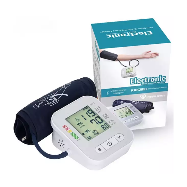 Digital Electronic Blood Pressure Monitor White
