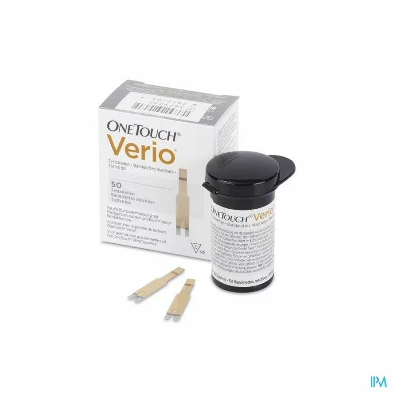 OneTouch Verio Blood Glucose Test Strips - 50 strips