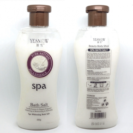 yesnow bath salt spa