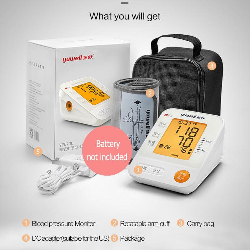 AUTOMATIC BLOOD PRESSURE MONITOR YUWELL YE670A Low price in BD